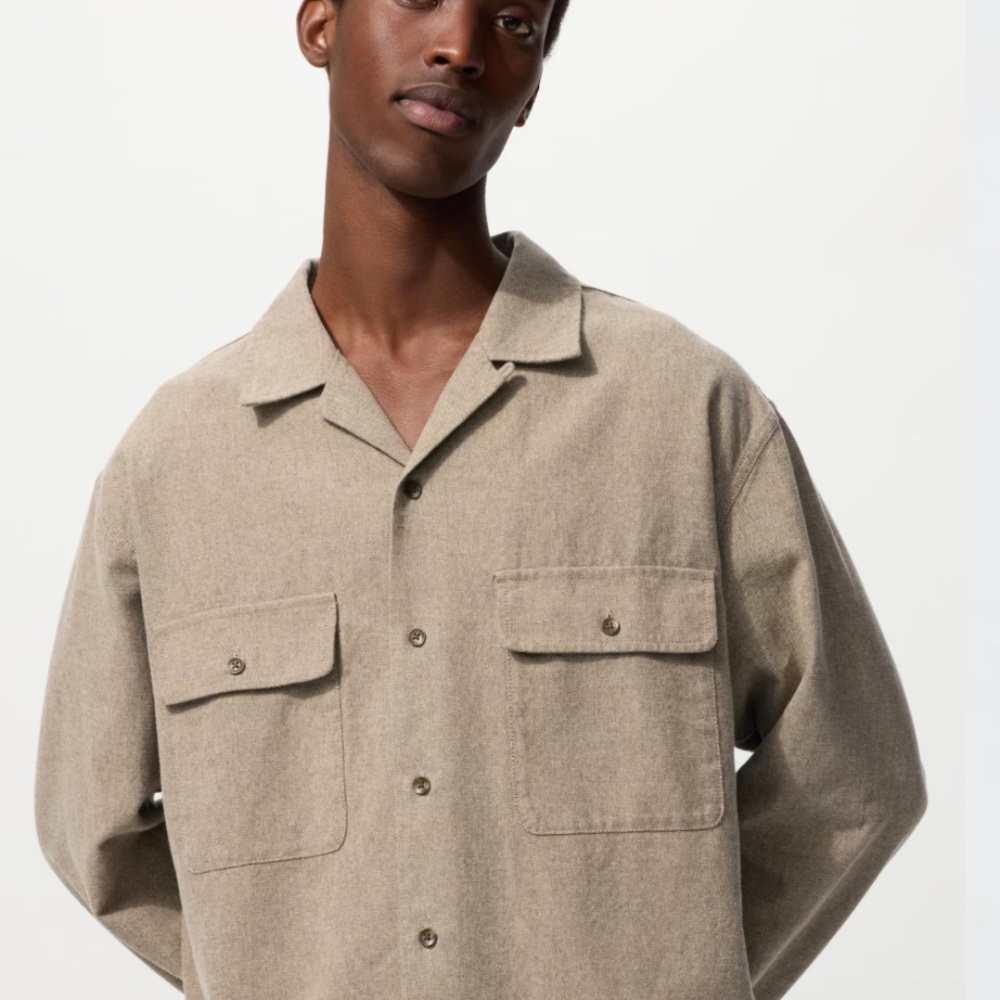 UNIQLO x J.W. Anderson oversized brushed cotton shirt